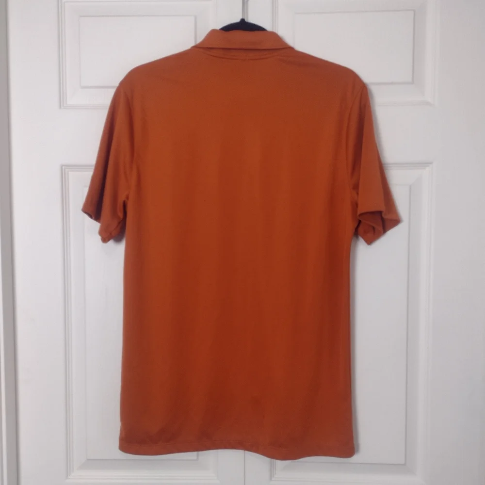 Nike Golf Men's Polo Shirt Dri-Fit Standard Fit Short Sleeve Orange Small